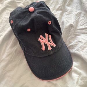 Vintage Yankees hat with pink
